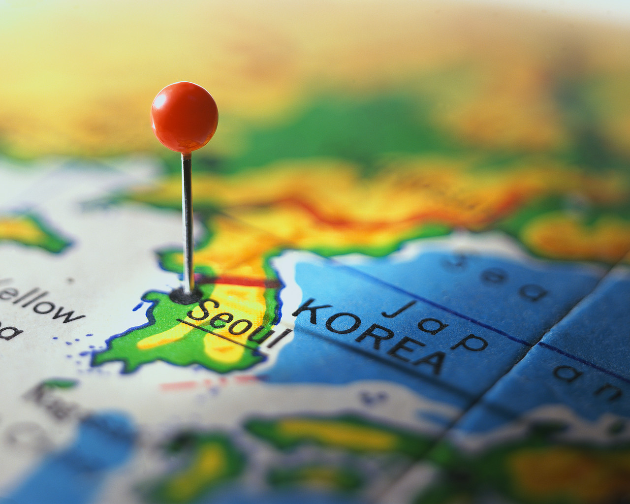 map of Korea
